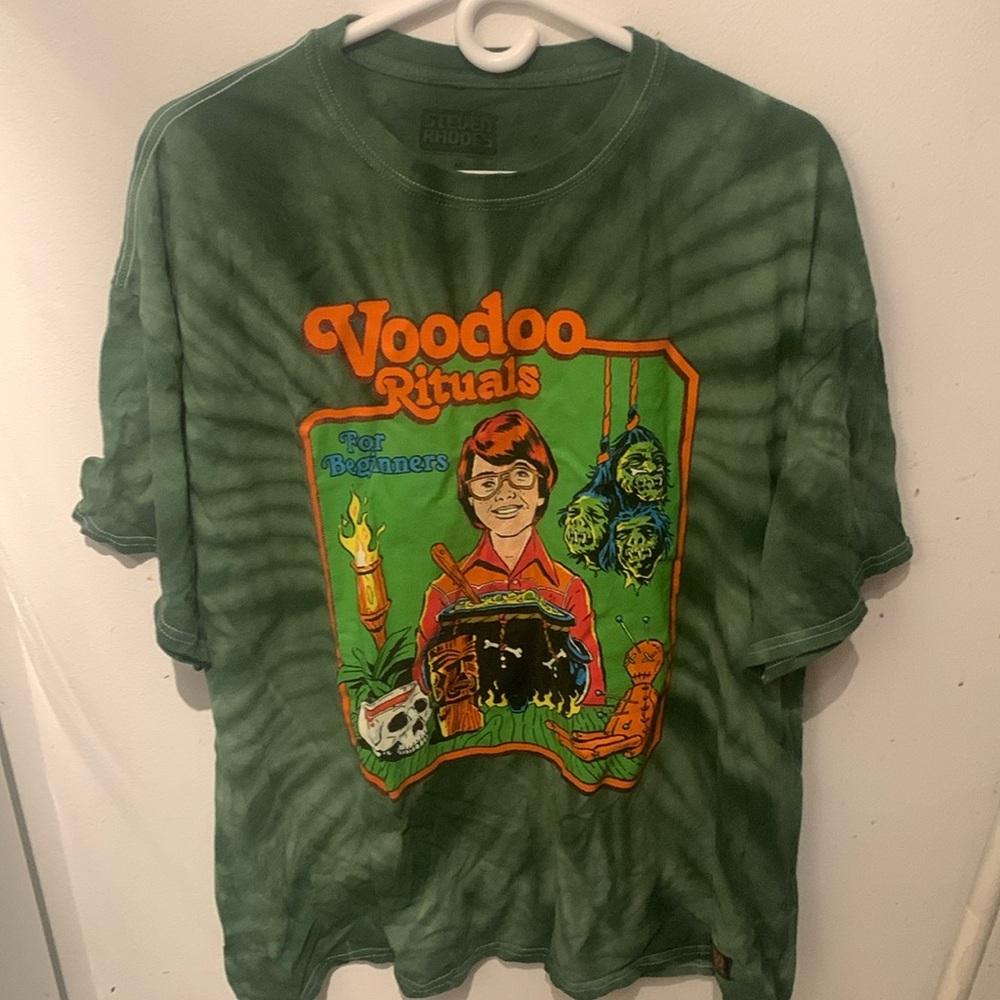 Awesome Steven Rhodes Trippy Halloween Tshirt Voodoo Rituals For Beginners SZ XL